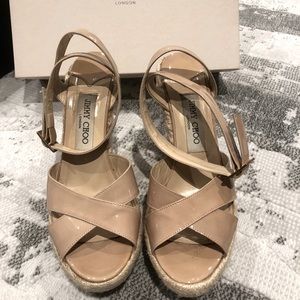 Jimmy Choo Phoenix Espadrille Sandal Nude 38